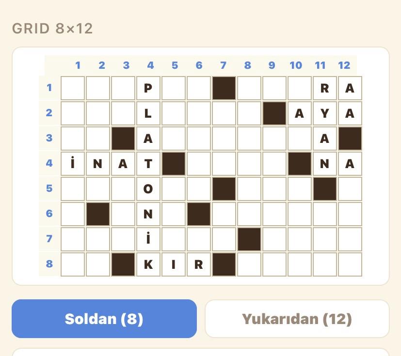 Bulmacalar artık cepte
